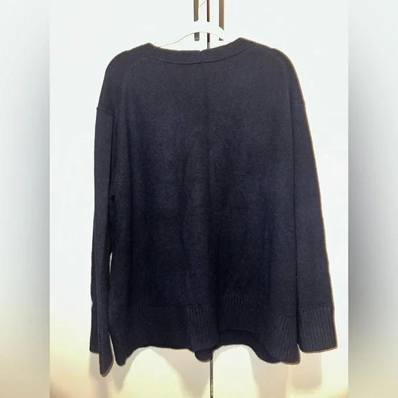 VINCE 100% Cashmere Women's Navy V-Neck Sweater Size XXL - Picture 6 of 9